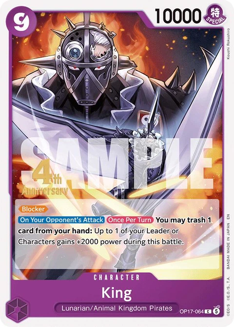 King - One Piece Card Game card
