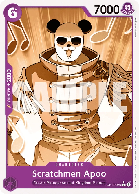 Scratchmen Apoo (Pandaman Art) - One Piece Card Game card