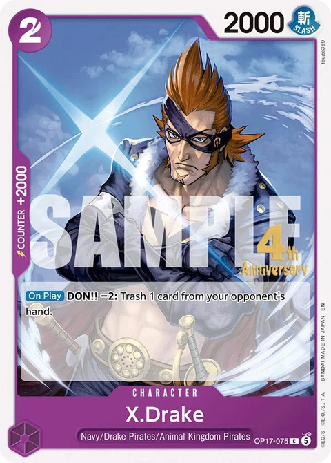 X.Drake - One Piece Card Game card