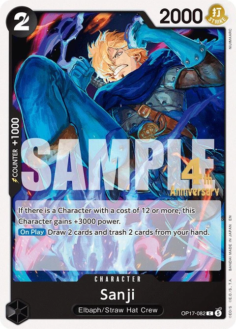 Sanji - One Piece Card Game card