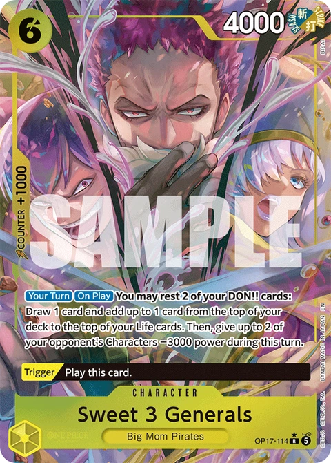 Sweet 3 Generals (Alternate Art) - One Piece Card Game card