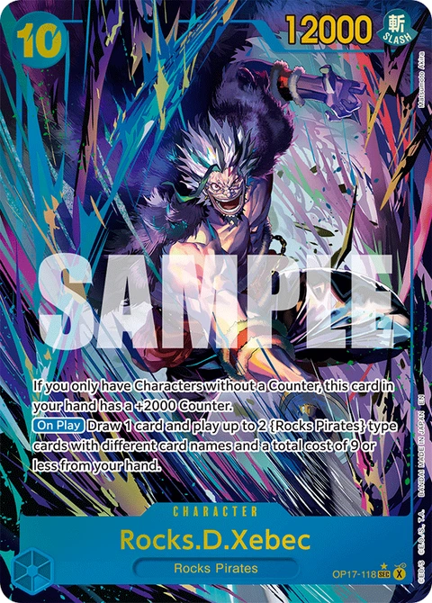 Rocks.D.Xebec (Alternate Art) - One Piece Card Game card