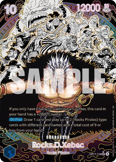 Rocks.D.Xebec (Super Alternate Art) - One Piece Card Game card