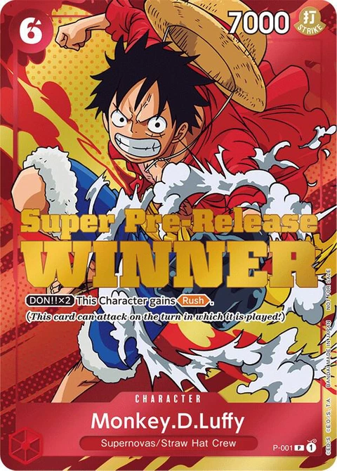 Monkey.D.Luffy (Super Pre-Release) - One Piece Card Game card