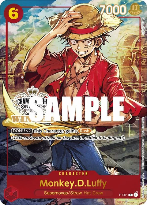 Monkey.D.Luffy (Store Championship Trophy Card) - One Piece Card Game card