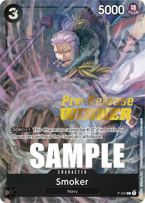 Smoker (Pre-Release) - One Piece Card Game card