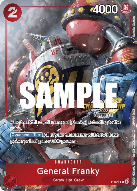 General Franky (CS 2023 Event Pack) - One Piece Card Game card