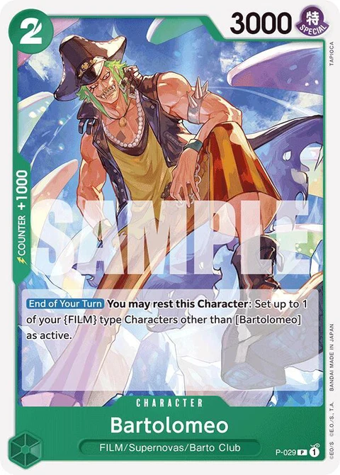 Bartolomeo (Reprint) - One Piece Card Game card