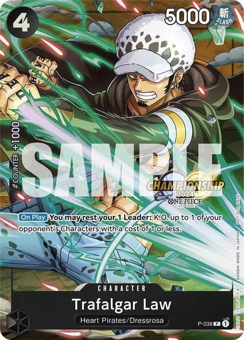 Trafalgar Law - P-038 (CS 2024 Event Pack) - One Piece Card Game card