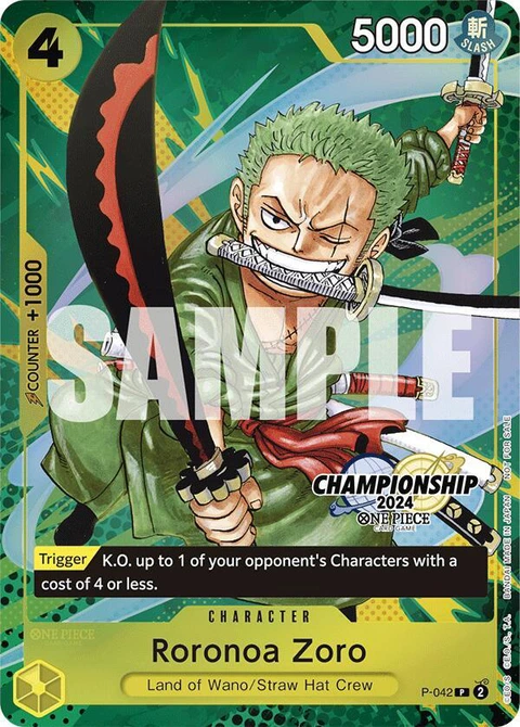 Roronoa Zoro (CS 2024 Event Pack Finalist) - One Piece Card Game card