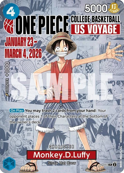 Monkey.D.Luffy (College Basketball US Voyage) - One Piece Card Game card