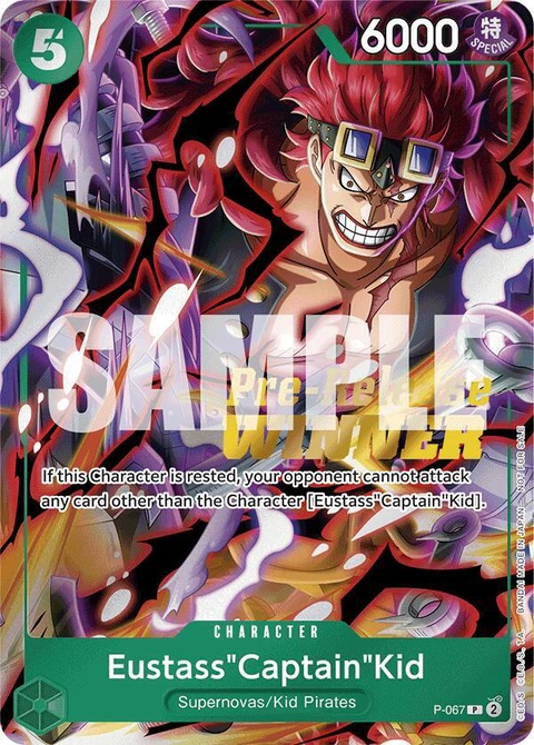 Eustass"Captain"Kid (OP-07 Pre-Release Tournament) [Winner] - One Piece Card Game card