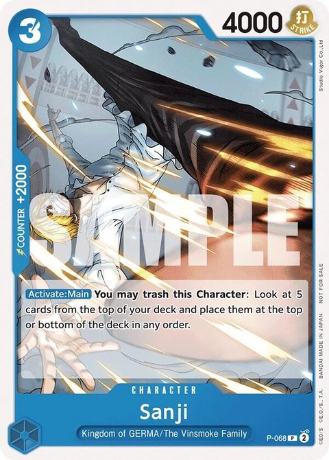 Sanji (Pirates Party Vol. 7) - One Piece Card Game card