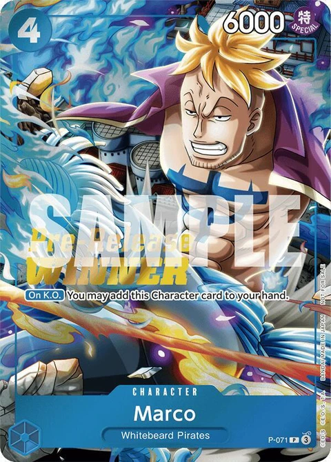 Marco (Two Legends Pre-Release Winner) - One Piece Card Game card