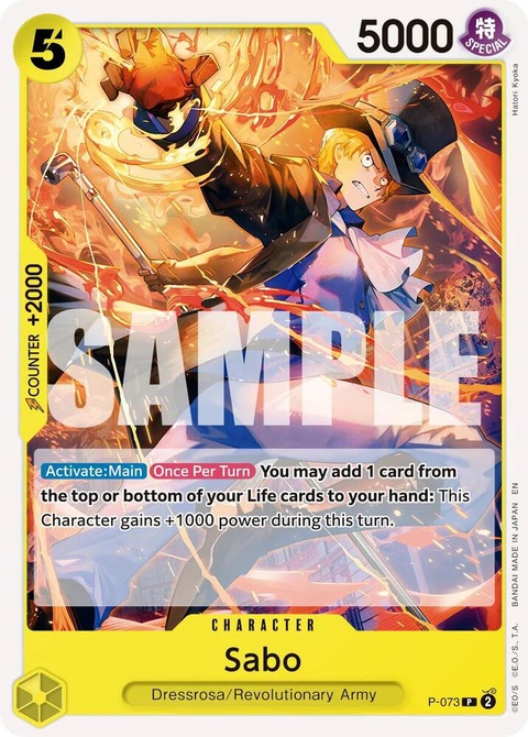 Sabo (Reprint) - One Piece Card Game card