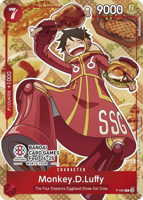 Monkey.D.Luffy - P-080 - One Piece Card Game card