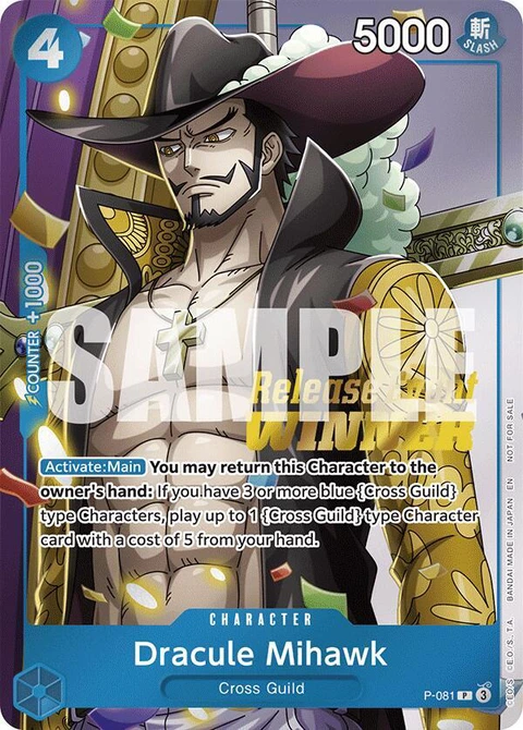 Dracule Mihawk (OP11 Release Event Winner) - One Piece Card Game card