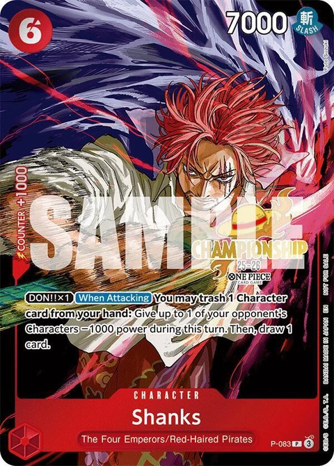 Shanks (CS 25-26 Event Pack) - One Piece Card Game card