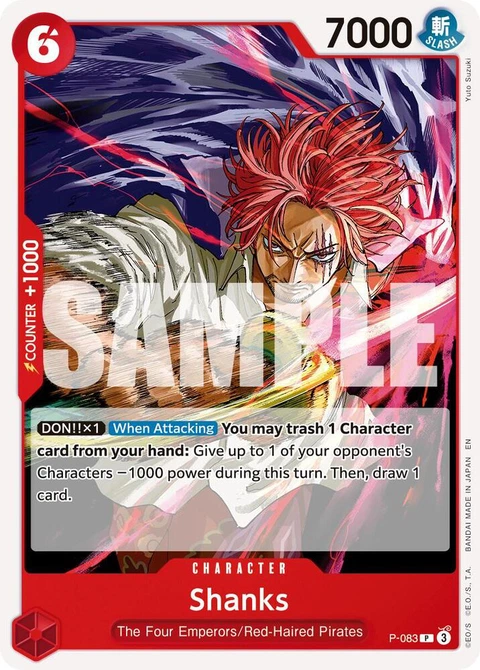 Shanks (Reprint) - One Piece Card Game card