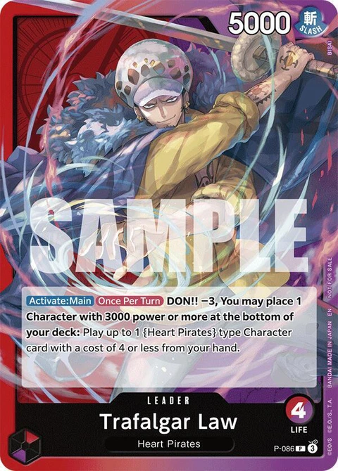 Trafalgar Law (OP10 Release Event), One Piece Card Game Leader