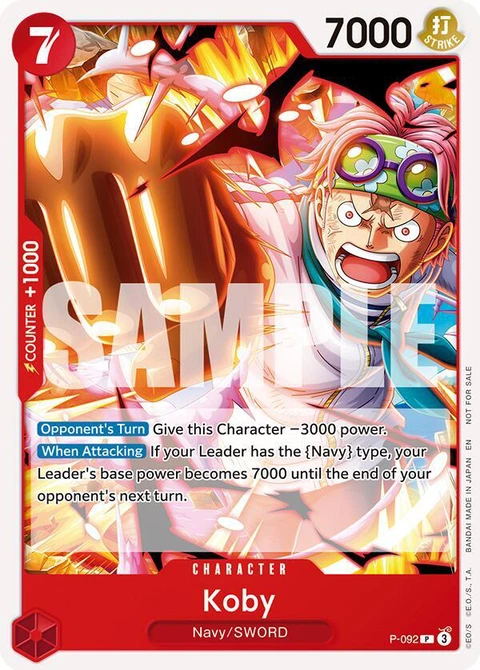 Koby (OP12 Release Event) - One Piece Card Game card