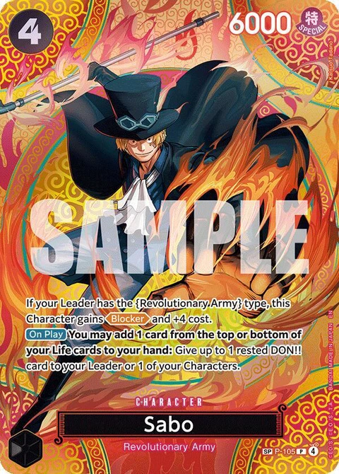 Sabo (SP) - One Piece Card Game card