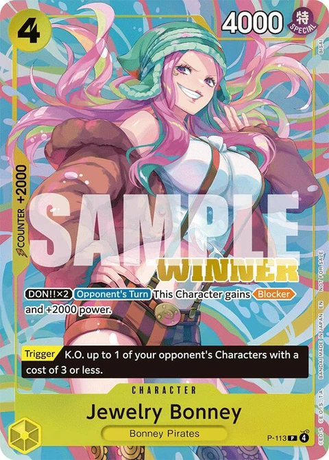 Jewelry Bonney (Heroines Battle Winner Pack) - One Piece Card Game card