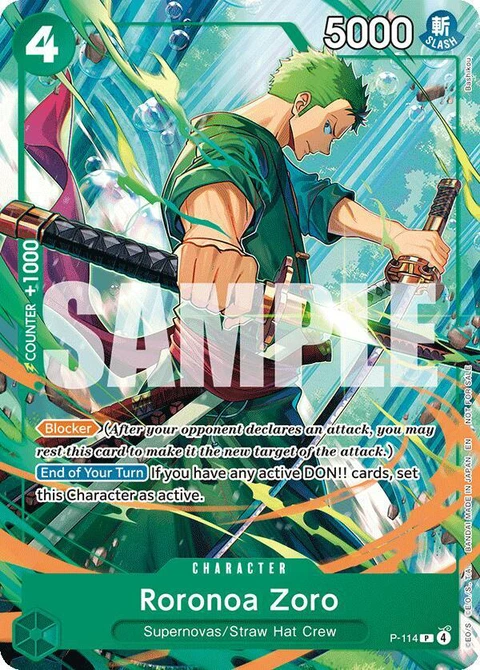Roronoa Zoro (114) - One Piece Card Game card