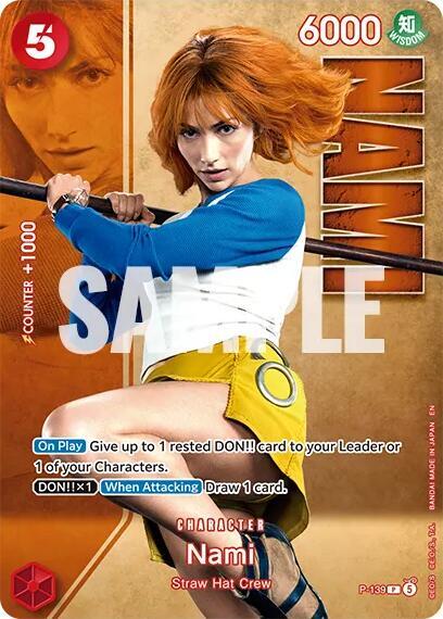 Nami - P-139 (Premium Card Collection -Live Action Edition Vol.2 Straw Hat Crew-) - One Piece Card Game card