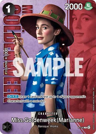 Miss.Goldenweek (Marianne) - P-146 (Premium Card Collection -Live Action Edition Vol.2 Baroque Works-) - One Piece Card Game card