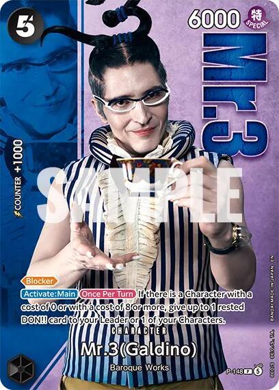 Mr.3 (Galdino) - P-148 (Premium Card Collection -Live Action Edition Vol.2 Baroque Works-) - One Piece Card Game card