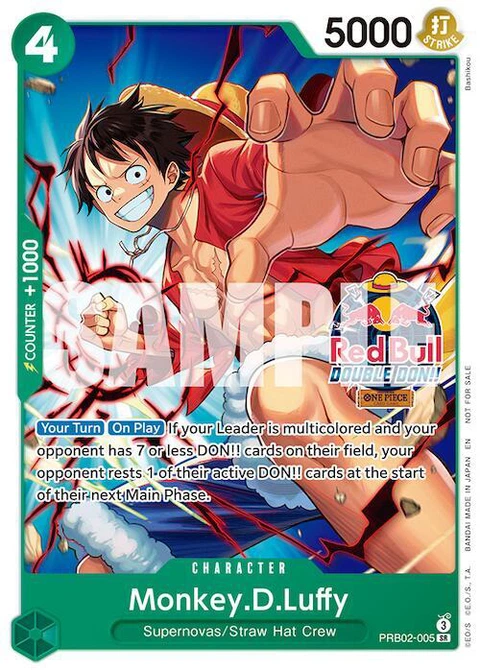 Monkey.D.Luffy (Red Bull Double Don!!) - One Piece Card Game card