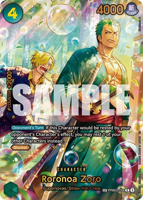 Roronoa Zoro (SP) - One Piece Card Game card