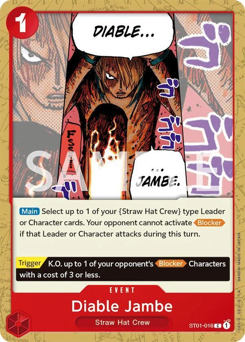 Diable Jambe - One Piece Card Game card