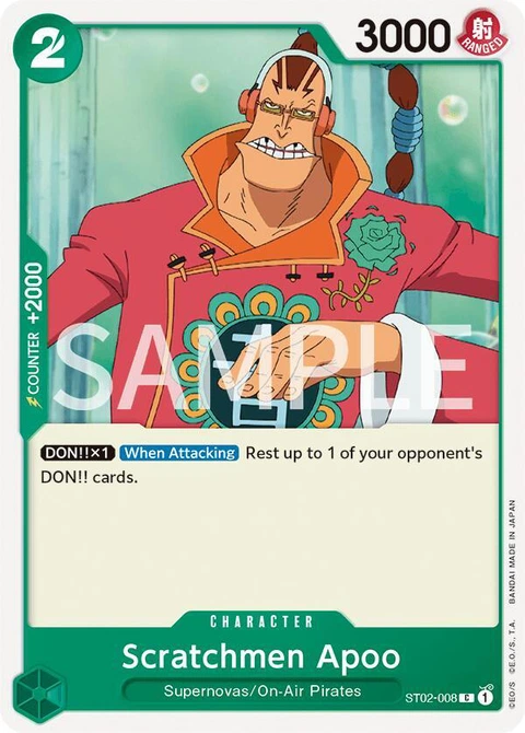 Scratchmen Apoo - One Piece Card Game card