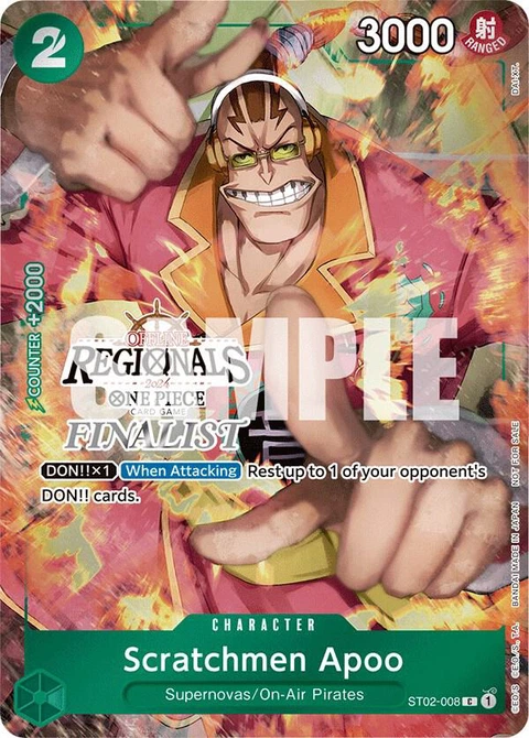 Scratchmen Apoo (Offline Regional 2024) - One Piece Card Game card