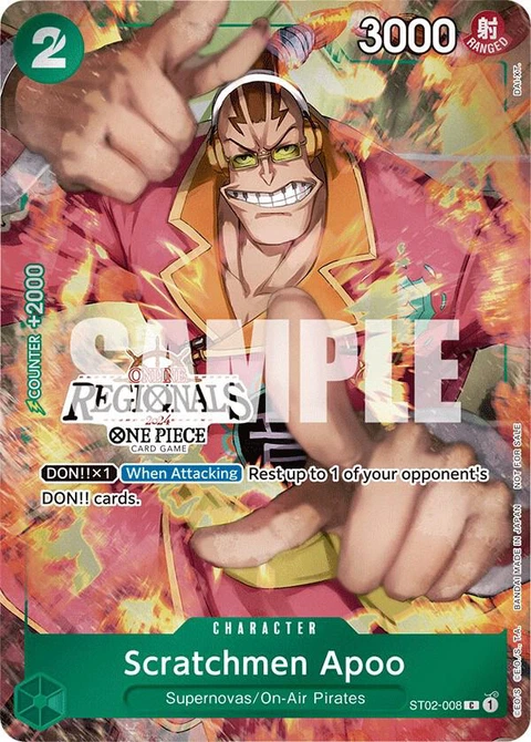 Scratchmen Apoo (Online Regional 2024) - One Piece Card Game card