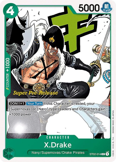 X.Drake - One Piece Card Game card