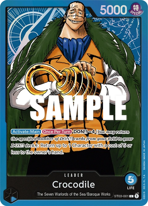 Crocodile - One Piece Card Game card