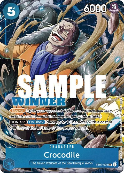 Crocodile (Winner Pack Vol. 5) - One Piece Card Game card