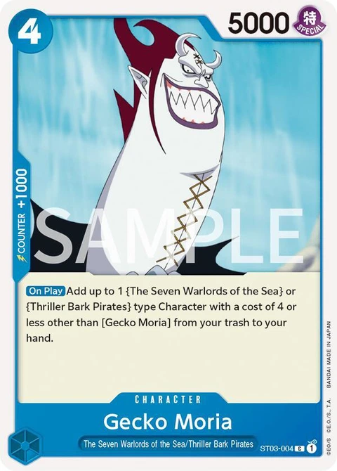 Gecko Moria - One Piece Card Game card