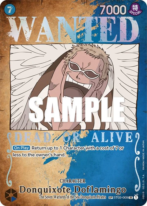 Donquixote Doflamingo (Wanted Poster) - One Piece Card Game card