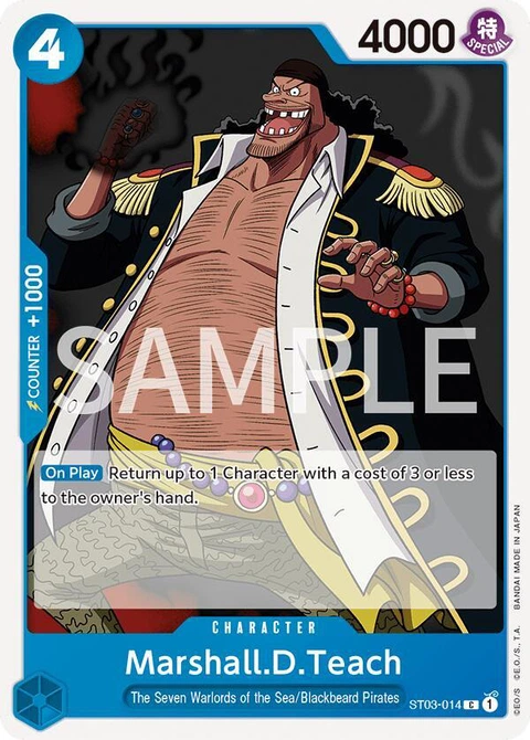 Marshall.D.Teach - One Piece Card Game card