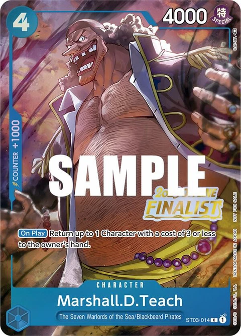 Marshall.D.Teach (Offline Regional 2023) - One Piece Card Game card