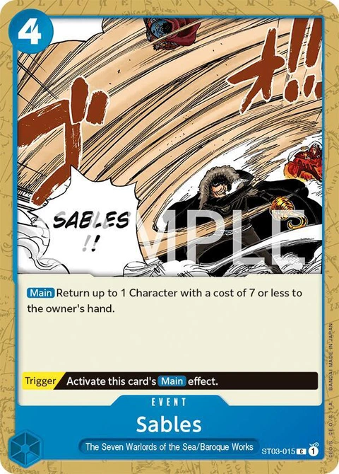 Sables - One Piece Card Game card