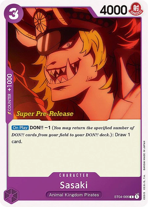 Sasaki - One Piece Card Game card