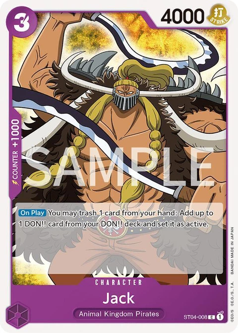Jack - One Piece Card Game card
