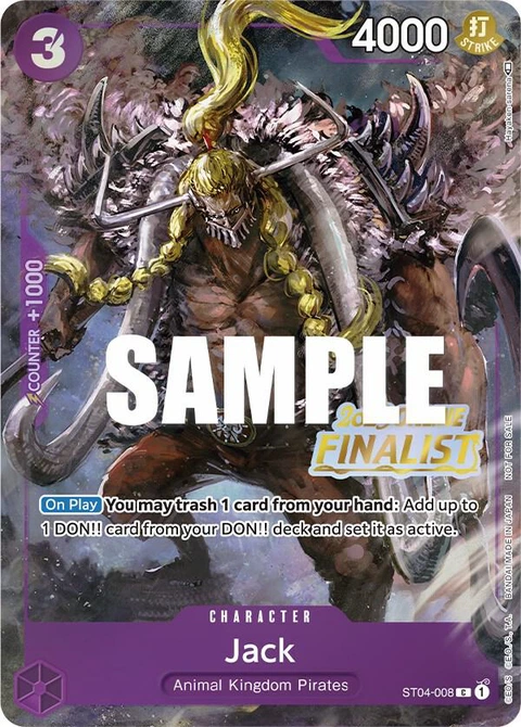 Jack (Online Regional 2023) - One Piece Card Game card
