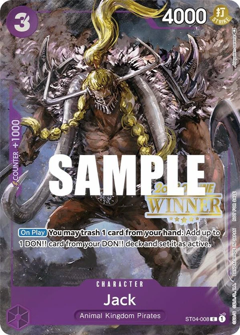 Jack (Online Regional 2023) - One Piece Card Game card