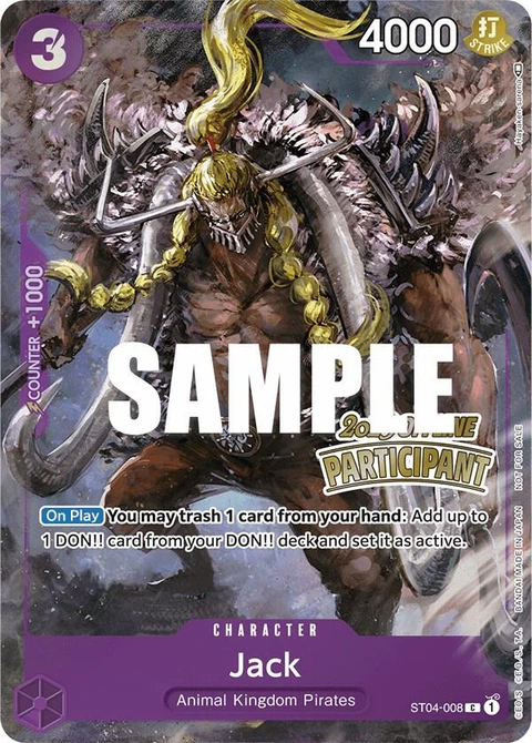 Jack (Offline Regional 2023) - One Piece Card Game card